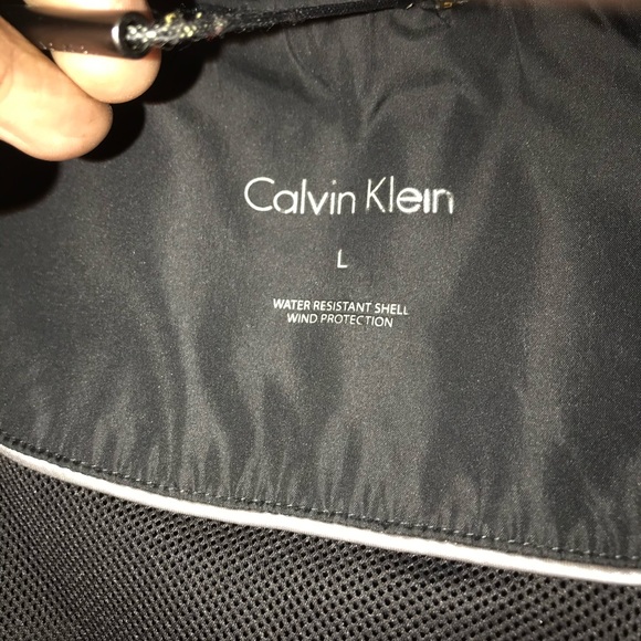 calvin klein water resistant shell wind protection jacket